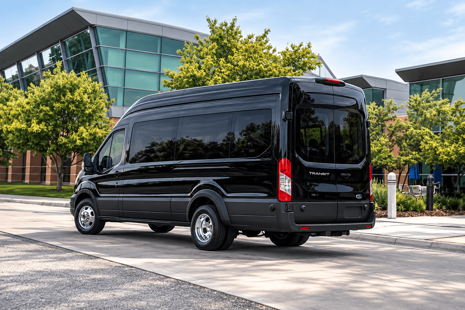 Chauffeur assisting guests at an airport transfer pickup